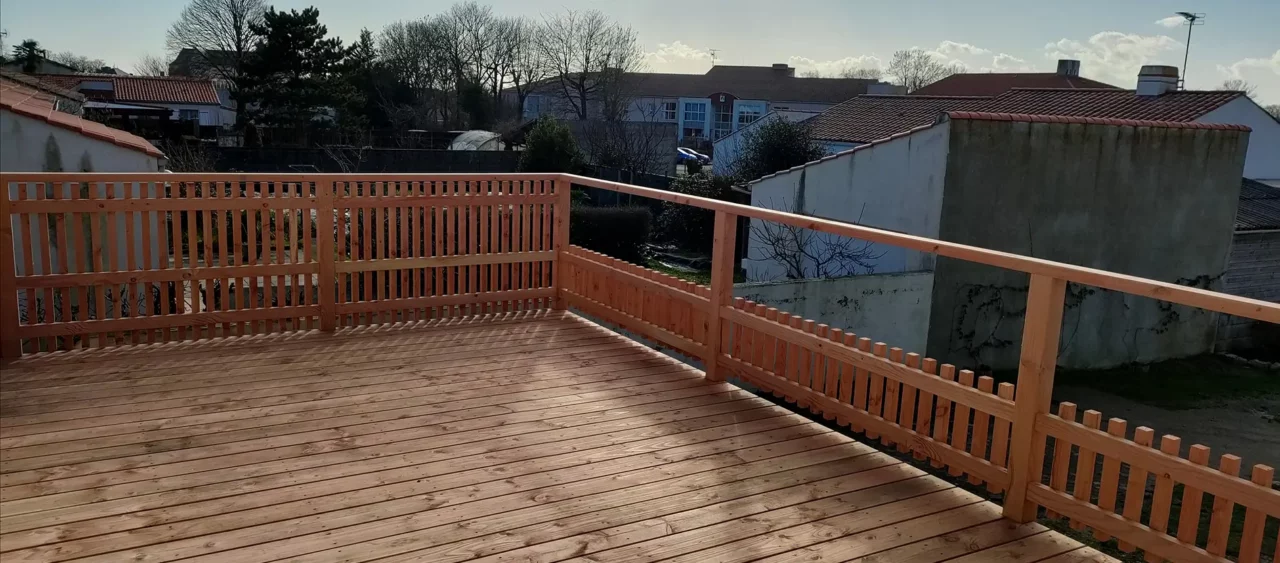 terrasse avec garde corps