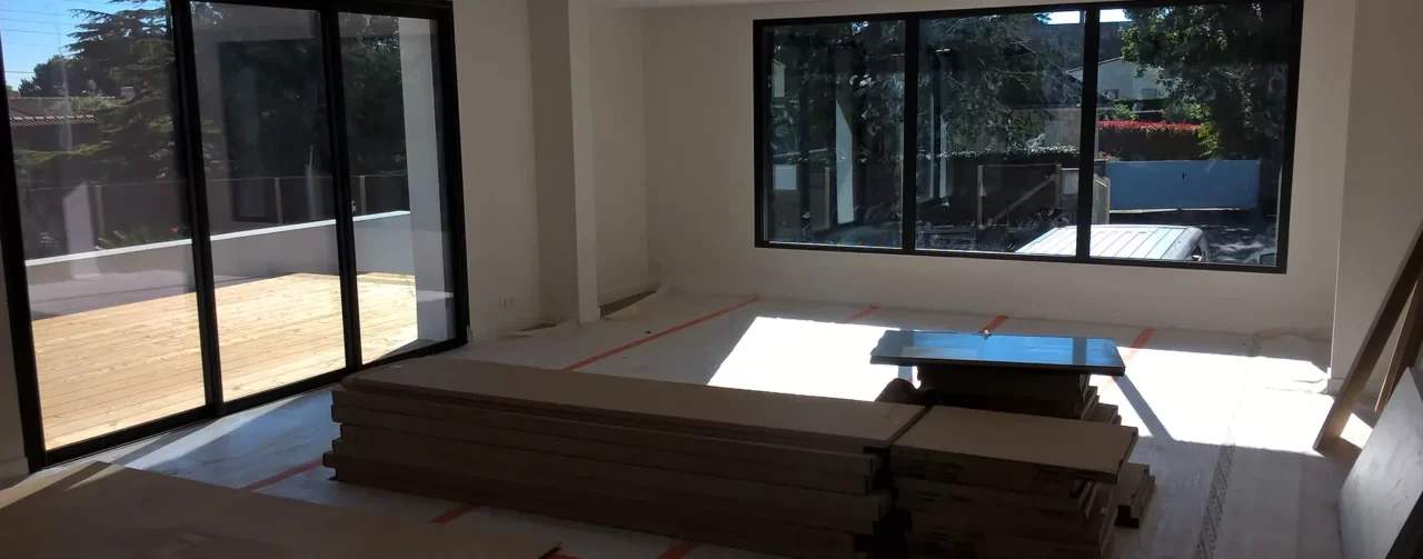 ouverture alu sur maison neuve